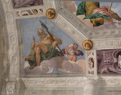パオロ・カリアリ（ヴェロネーゼ）のフレスコ画（イタリア、メーザーのバルバロ荘 作： Veronese