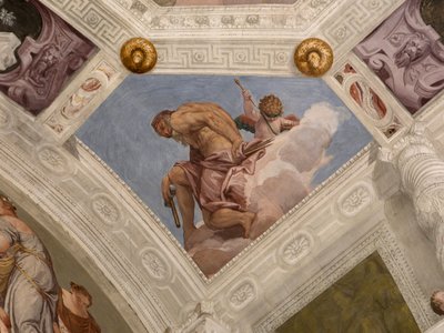パオロ・カリアリ（ヴェロネーゼ）のフレスコ画（イタリア、メーザーのバルバロ荘 作： Veronese