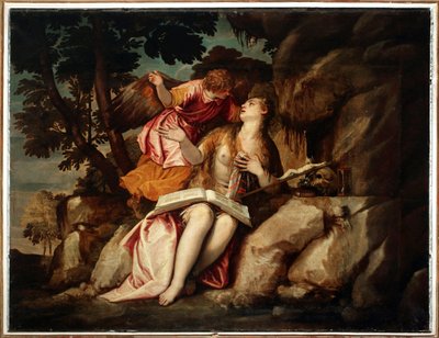 天使を連れたマグダラのマリアの表現（絵画 作： Veronese