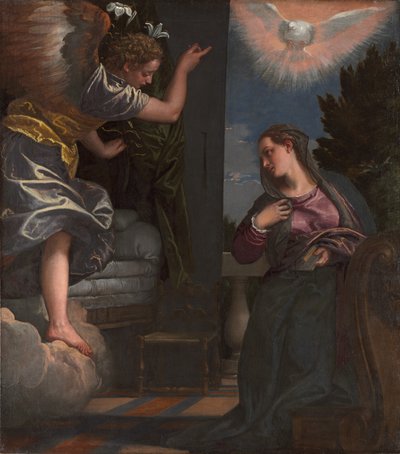 受胎告知 1580年頃 油彩・カンヴァス 作： (1528 88) Veronese