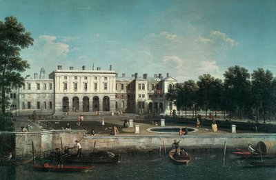 テムズ川沿いのオールド サマセット ハウス 作： (1697 1768) Canaletto