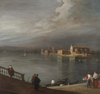 ヴェネツィアのフォンダメンタヌオーヴェ出身のサンクリストフォロ、サンミケーレ、ムラノ 作： Canaletto