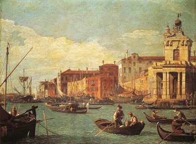 カスタムハウスとジュデッカ運河 作： (1697 1768) Canaletto