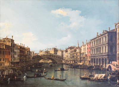 Näkymä Venetsiaan Rialton sillalla 作： (1697 1768) Canaletto