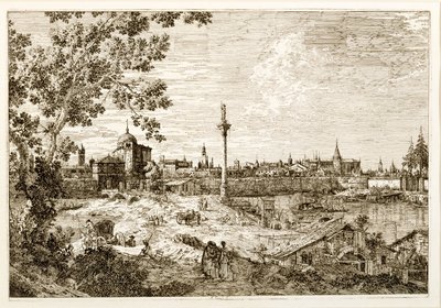 パドヴァの想像上の眺め、1740年代頃（エッチング） 作： Canaletto