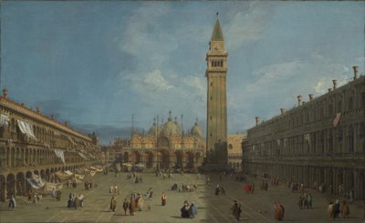 サンマルコ広場、1730年頃（キャンバスに油彩） 作： Canaletto