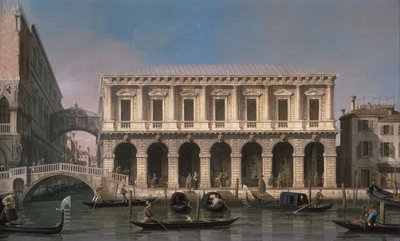 ため息橋 (キャンバスに油彩) 作： Canaletto