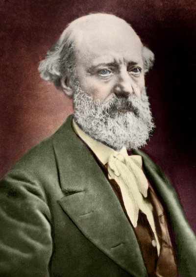 建築家ウジェーヌ・ヴィオレ・ル・デュック（ヴィオレ＝ル＝デュック）（1814-1879）の肖像。 作： (1820 1910) (after) Nadar