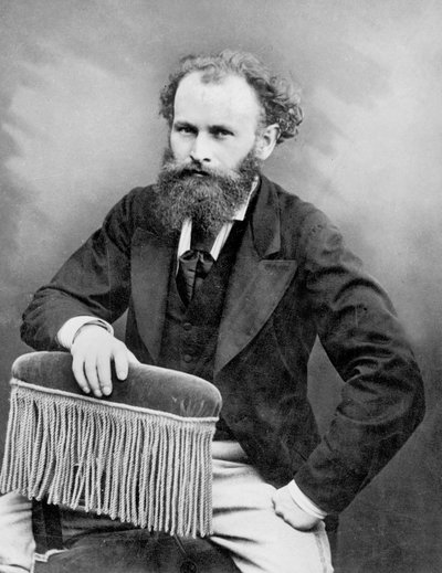 エドゥアール・マネ、1875年頃（モノクロ写真） 作： (1820 1910) Nadar