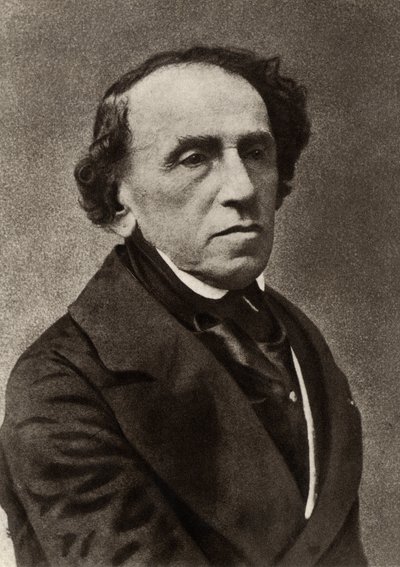 ジャコモ・マイヤベーア（1791-1864）（ヤコブ・リーブマン・ビール）パリに定住し、フランス・グランド・オペラの第一人者としての地位を確立したドイツの作曲家（モノクロ写真） 作： (1820 1910) Nadar