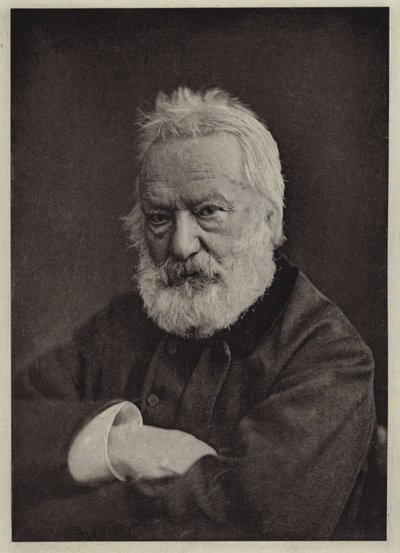 ヴィクトル・ユーゴー（モノクロ写真 作： Nadar