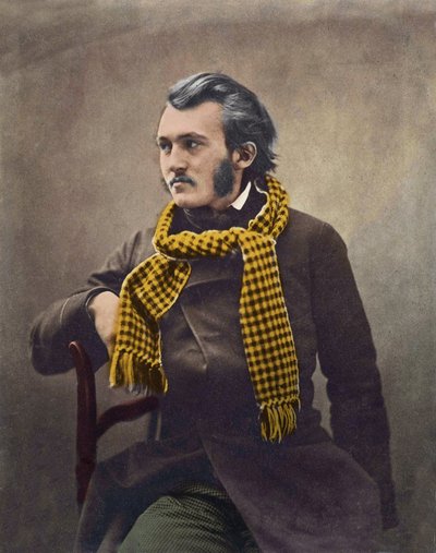 Gustave Dore (1832-1883) by Felix Nadar - later coloring 作： Nadar