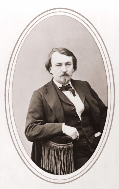 1865年頃、ナダールによるギュスターヴ・ドレ（1832～188）の肖像。 作： Nadar
