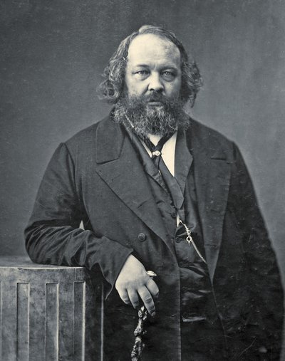 ミハイル・アレクサンドロヴィチ・バクーニンの肖像（1860年頃）（モノクロ写真 作： Nadar