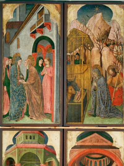聖母の生活から12のシーン... 作： (active c.1463-c.1490) Master of Wilten