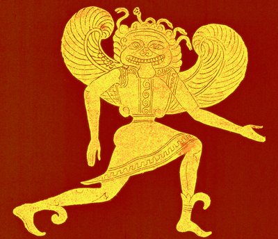 エトルリアのゴルゴン（カンパーナ美術館所蔵）、Victor Duruy著「History of Rome」（1884年刊）の挿絵（デジタル処理された画像 作： (after) English School