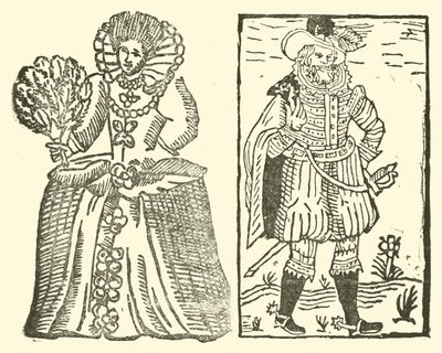 The Roxburghe Ballads』（木版画）のイラスト 作： (after) English School
