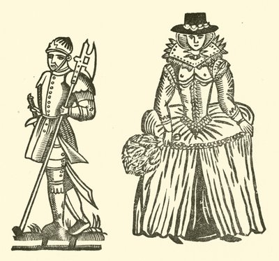 The Roxburghe Ballads』（木版画）のイラスト 作： (after) English School