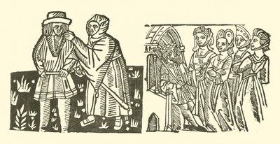 The Roxburghe Ballads』（木版画）のイラスト 作： (after) English School