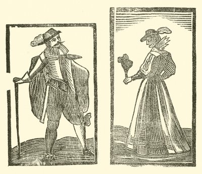 The Roxburghe Ballads』（木版画）のイラスト 作： (after) English School