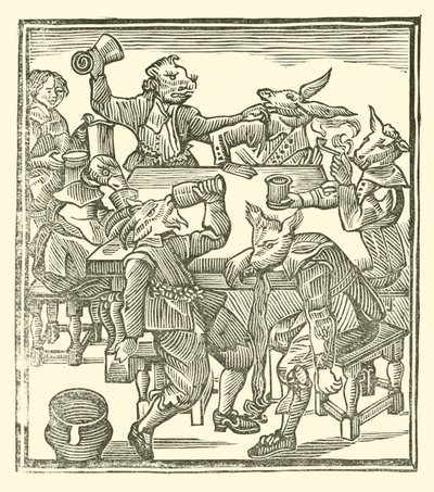 The Roxburghe Ballads』（木版画）のイラスト 作： (after) English School