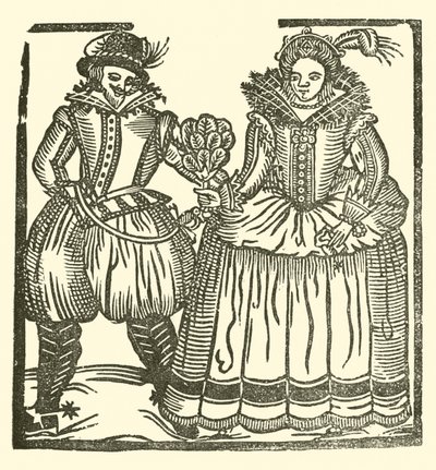 The Roxburghe Ballads』（木版画）の挿絵 作： (after) English School