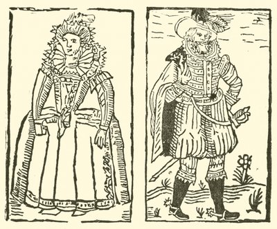 The Roxburghe Ballads』（木版画）のイラスト 作： (after) English School