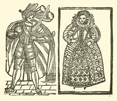 The Roxburghe Ballads』（木版画）のイラスト 作： (after) English School