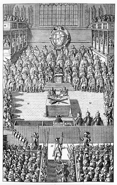 チャールズ1世の裁判、1649年1月 作： (after) English School