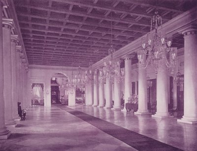 カルカッタの官邸、マーブル・ホール（モノクロ写真 作： (after) English photographer