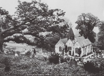 チャーチ・ヒルから見たリブズフォード（モノクロ写真） 作： (after) English photographer