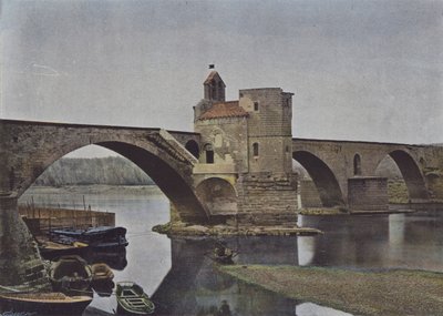 アヴィニョン、サン＝ベネゼ橋（カラー写真 作： (after) French Photographer