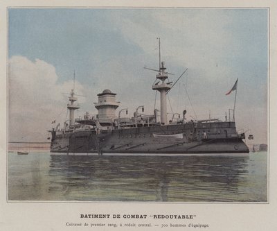 戦闘艦「Redoutable」（カラー写真 作： (after) French Photographer