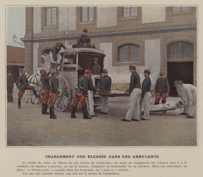 負傷者の救急車への積み込み（カラー写真 作： (after) French Photographer