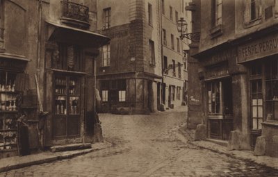 1866年、Fromentel, Saint-Hilaire, Jean-de-Beauvais と impasse Charretiere の角（モノクロ写真）。 作： (after) French Photographer