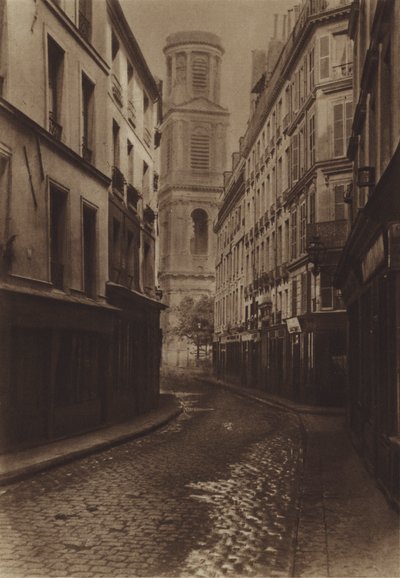 ヴュー・コロンビエ通り（モノクロ写真 作： (after) French Photographer