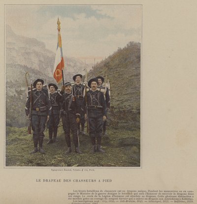 Chasseurs a Piedの旗（フォトコラード 作： (after) French Photographer