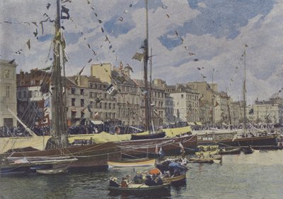 Le Havre, Bassins un jour de fete (カラー写真) 作： (after) French Photographer