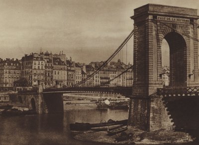 ルイ・フィリップ橋、1848年革命時の宗教改革の橋（モノクロ写真 作： (after) French Photographer