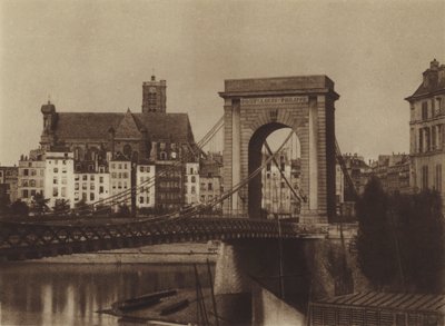 右岸側のルイ・フィリップ橋（モノクロ写真 作： (after) French Photographer