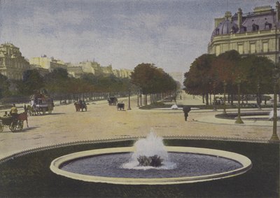 パリ、Rond-Point des Champs-Elysees (カラー写真) 作： (after) French Photographer