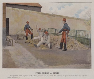Prisonniers a Biribi (カラー写真) 作： (after) French Photographer