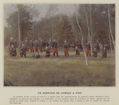 Un Exercice de Combat a Pied (カラー写真) 作： (after) French Photographer