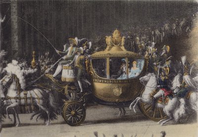 Voiture du Mariage de Napoleon 1, 2 Avril 1810「ナポレオン1世の馬車、1810年4月2日」（カラー写真 作： (after) French Photographer