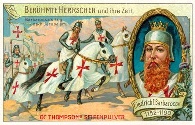 フレデリック・バルバロッサのエルサレムへの旅、第3回十字軍 作： (after) German School