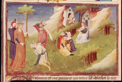 アフガニスタンでの処刑（1410-12年頃、ヴェラムにテンペラ画） 作： (and workshop) Boucicaut Master