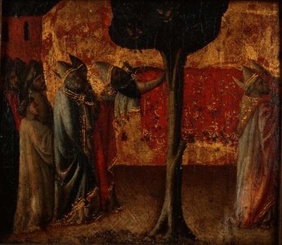聖ゼノビウスの葬儀」（パネル 作： (attr.) Arcangelo di Cola da Camerino