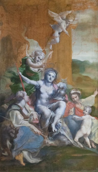 美徳の寓意 作： (c.1489 1534) Correggio