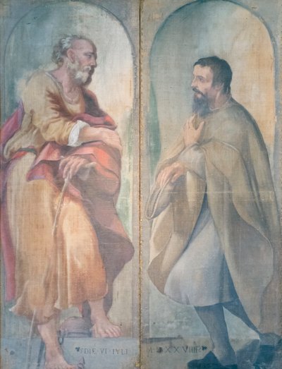 聖ヨセフと信者 作： (c.1489 1534) Correggio