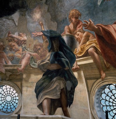 使徒」（『聖母被昇天』より細部 作： (c.1489 1534) Correggio